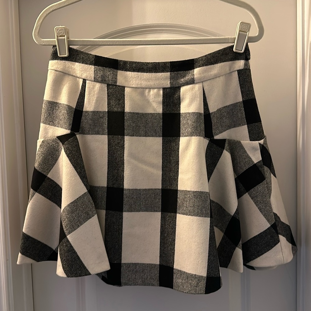 White + Black Skirt